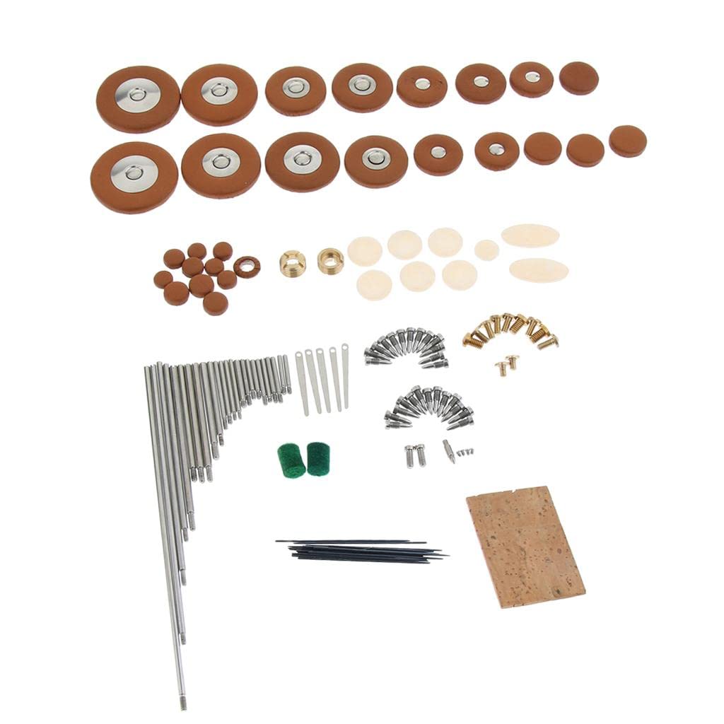 Kit de mantenimiento de reparación de saxofón soprano para piezas de instrumentos de viento