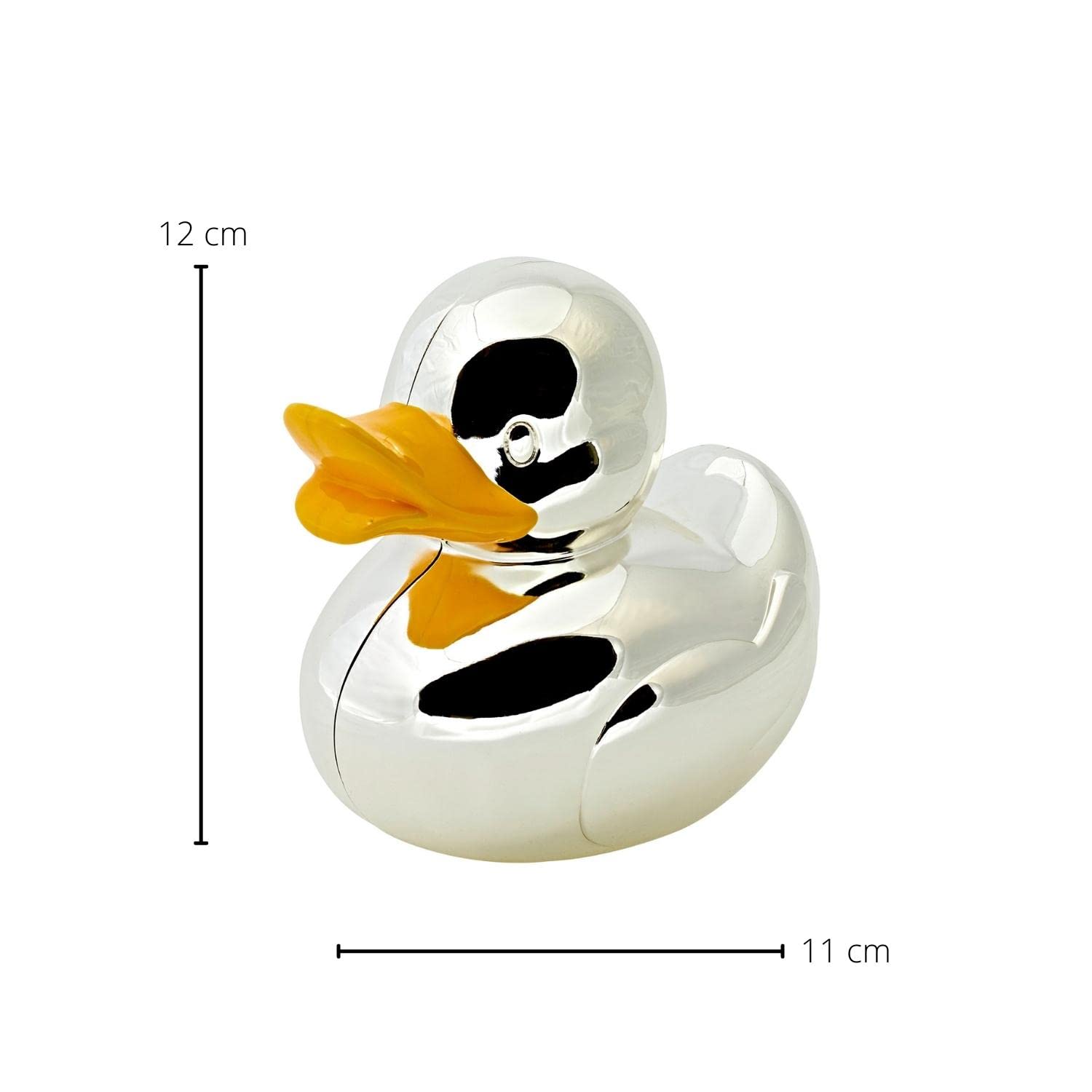 EDZARD Salvadanaio Papera (H 11 cm), placcato in argento, antiossidante