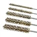 AOGYikang 5 PCS Brass Wire Tube Brushes, 5 Size 11.8 Inch Wire Brush for Cleaning Pipe Tube, Flexible Long Wire Cleaning Brush for Parts, Engine, Tubes, Cylinders, and Narrow Spaces