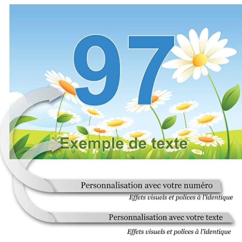 Adesivo numero Casa - Collezione Fiore: da