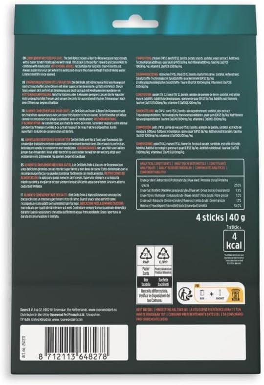 Image secondaire de Rouleaux Deli Rolls pour Chat au Poulet et Bœuf - Friandises Souples 40g