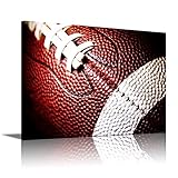 Toile murale encadrée pour chambre de garçon - Motif football américain - Décoration de salle de classe - 30,5 x 40,6 cm