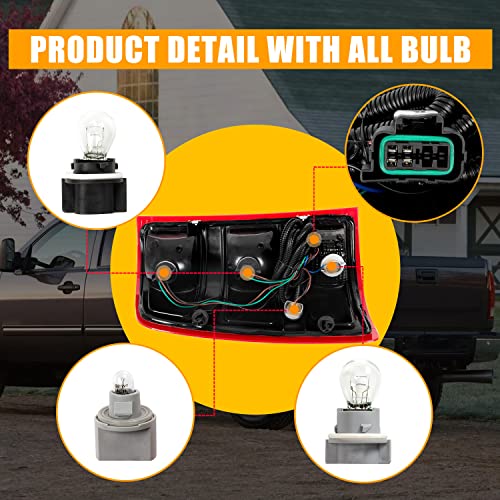 Ransoto Right Passenger Side Tail Light Assembly Compatible With 2007-2013 Gmc Sierra 1500 2500Hd 3500Hd Replace 25958485 Gm2801208 #TOP4