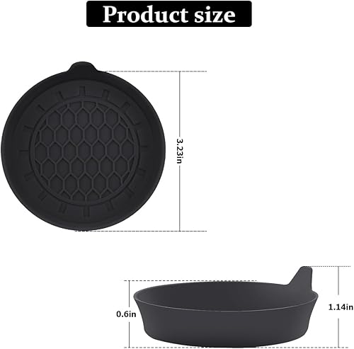 Miniatura 2 de 4 posavasos para automóvil, almohadillas de silicona antideslizantes para portavasos de vehículo, aislamiento interior automotriz, accesorios de