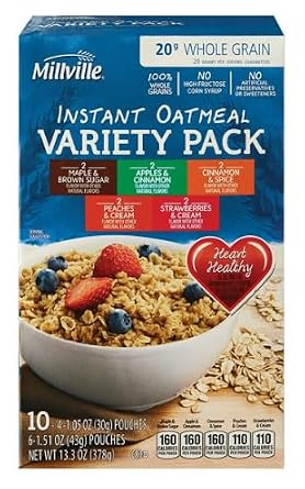 Millville Instant Oatmeal Varitey Pack