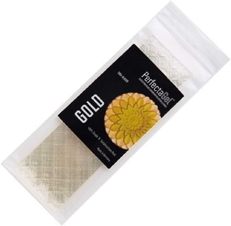 PerfectaGel Gold Gelatin Sheets (200 Bloom) 20 Sheets