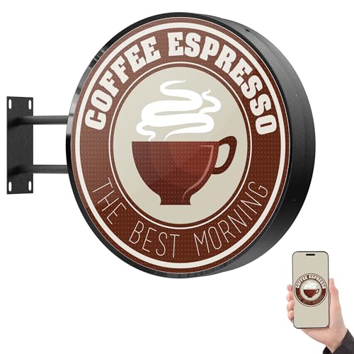 YIXZSWD Outdoor LED Digital Round Signage - Wall Mounted P2.5 Digital Store Sign with IP65 Waterproof & 3000 cd/m² High Brightness, Circular Display for Retail Store & Commercial Advertising (Single Sided)