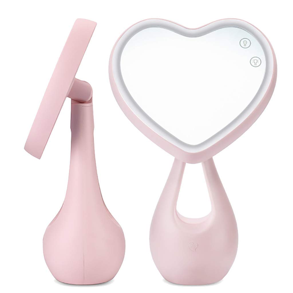 Miroir de maquillage de ménage MU à lampe LED de remplissage jaune