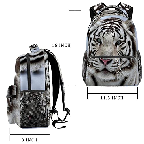 Mochila para portátil de tigre blanco ideal para viajes urbanos y oficina 2