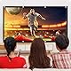 JASFLY Leinwand Beamer 120 Zoll 16:9 HD Hochauflösende Beamer Leinwand, 4K Faltbar Tragbare Projector Screen, 265 x 150 cm Projektor Leinwände mit 2 * 5m Seil und 16-Haken für Camping und Heimkino