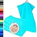 Produktbild Lashuma 4er Set Gästehandtuch Türkis - Lagunen, London Badezimmer Kinder Handtücher klein 30x50 cm