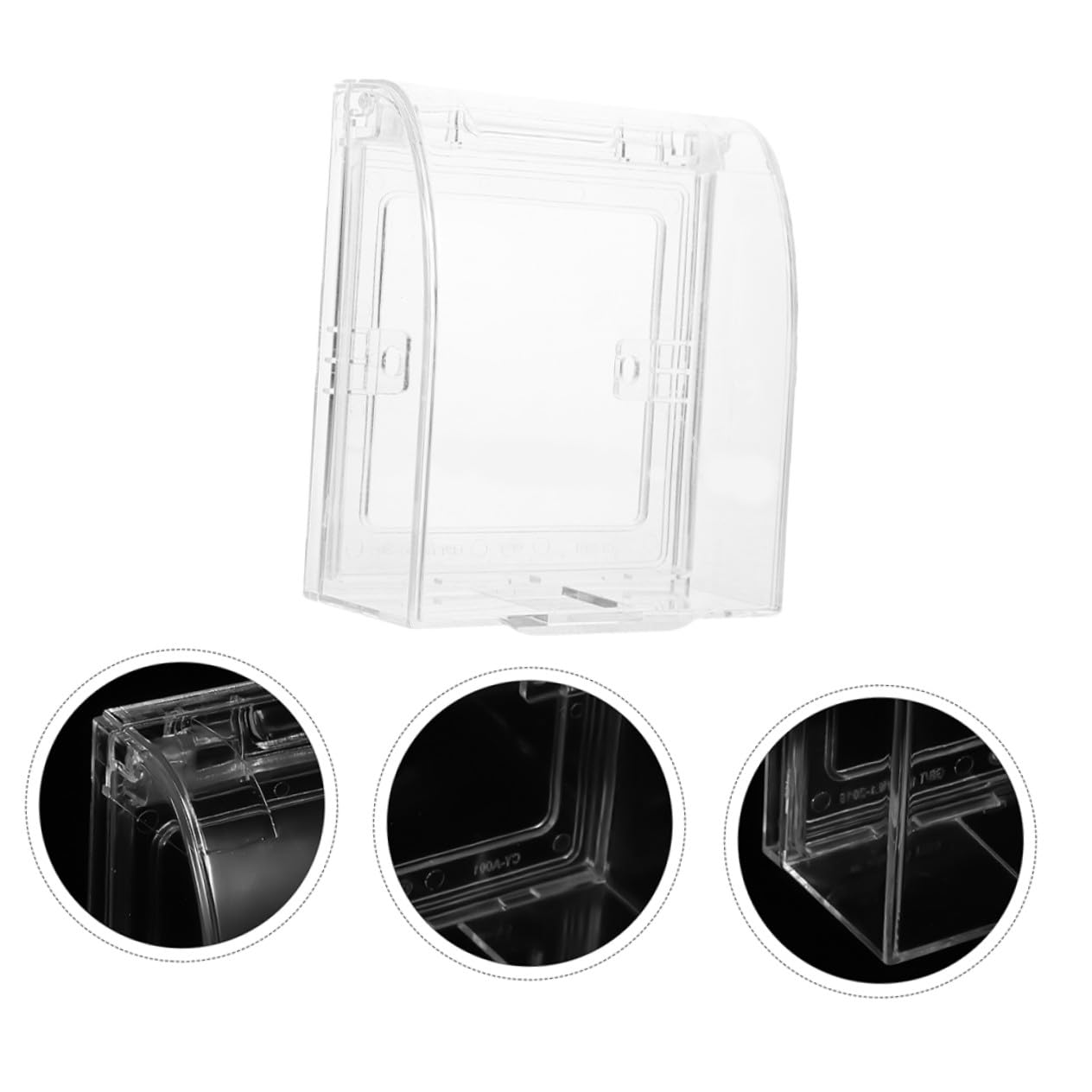3pcs Transparent Babyproof Socket Covers Safety Electrical Outlet Guards Plug Protectors for Standard Wall Sockets Easy Installation