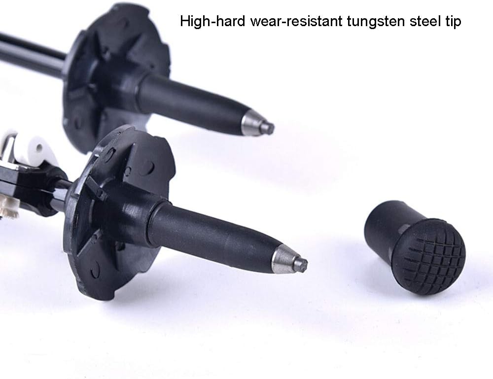 Carbon Fiber Trekking Pole Foldable Lightweight Shock Absorbing Telescopic and Running Stick with Natural Cork Handle Quick Lock Suitable for Hiking Camping Etc.