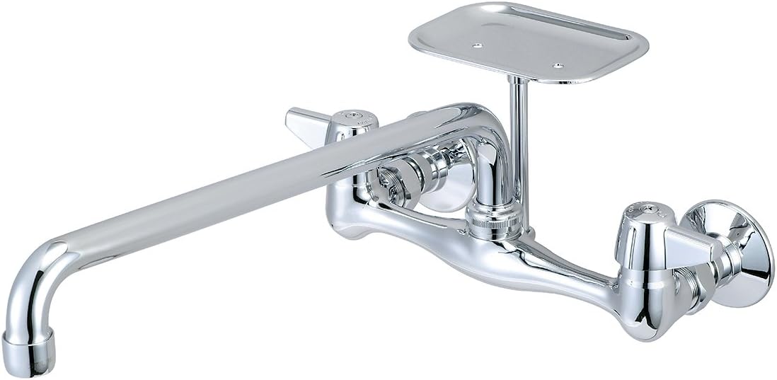 Central Brass 0048-TA4 Canopy Handles with Tube Swivel Spout, 14"