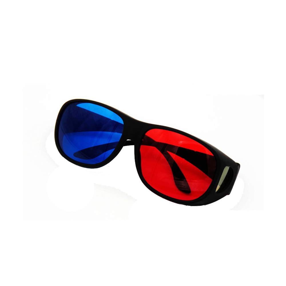 N-K PULABO 3 PZ Occhiali stereo 3D con lenti rosse e blu, ideali per anaglifi dimensionali Film Esperienza visiva Nuovo Rilasciato e Popolare Economico