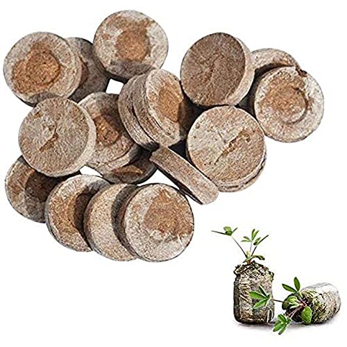 STARSAIL 30 Torf-Quelltabletten,Original Quell-Tabletten,Kokos Quelltabletten,Premium Quelltabs aus Anzuchterde torffrei,Aussaaterde Anzuchterde Torftablette,für den Anbau von Gartenpflanzen Cover