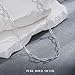 IEFWELL Silver Chain Necklace for Women - 3.5mm Silver Paperclip Chain Necklace, 16 inches Sturdy Hypoallergenic Chains, Jewelry Gifts Men Girlfriend