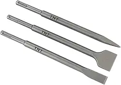 TNT Kit 1 Ponteiro e 2 Talhadeiras SDS Plus 25 cm Para Martelete