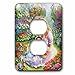 3dRose Happy Mothers Day text, young mother with a baby sits... - Light Switch Covers (lsp-376775-6)