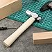 Mini Hammer with Wooden Handle, Ball Peen Hammer, Small Round Head Hammers Tool, Jewelry Making, Repairing, Carpentry, Crafting