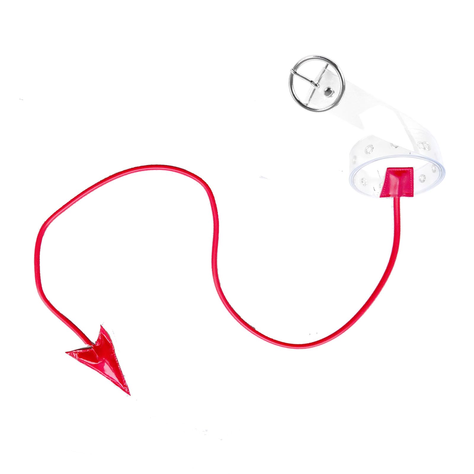 Blooshow Demen Devil Tail Cosplay Props Cute Love Heart Demon Tail (T Red)