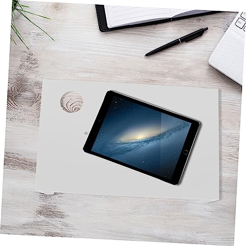 Support en acier blanc pour écran de bureau avec rangement clavier - 8