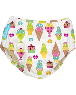 Charlie Banana Baby Reusable and Washable Swim Diaper for Boys or Girls, Gelato, Medium
