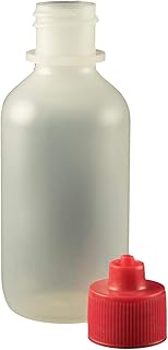 Jensen Global JG2.0BC-R Red 2 oz Boston Round Bottle & Cap Kit Bag of 10