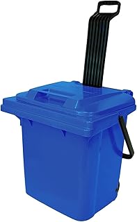 Sulo Carrito Rollbox 45L Cesta a ruletas, Carretilla plástica, Color Azul (22111)
