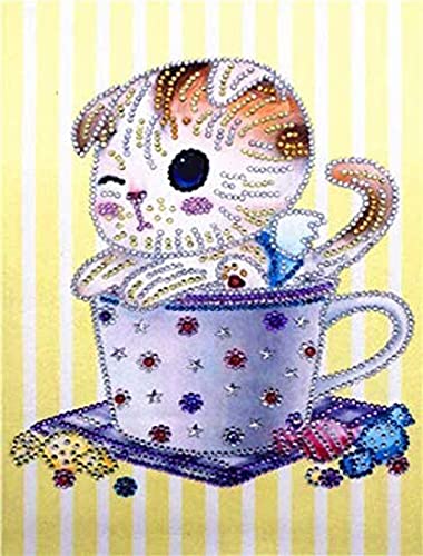 Kit de broderie au point de croix chaton 11CT 40x50cm pour débutant