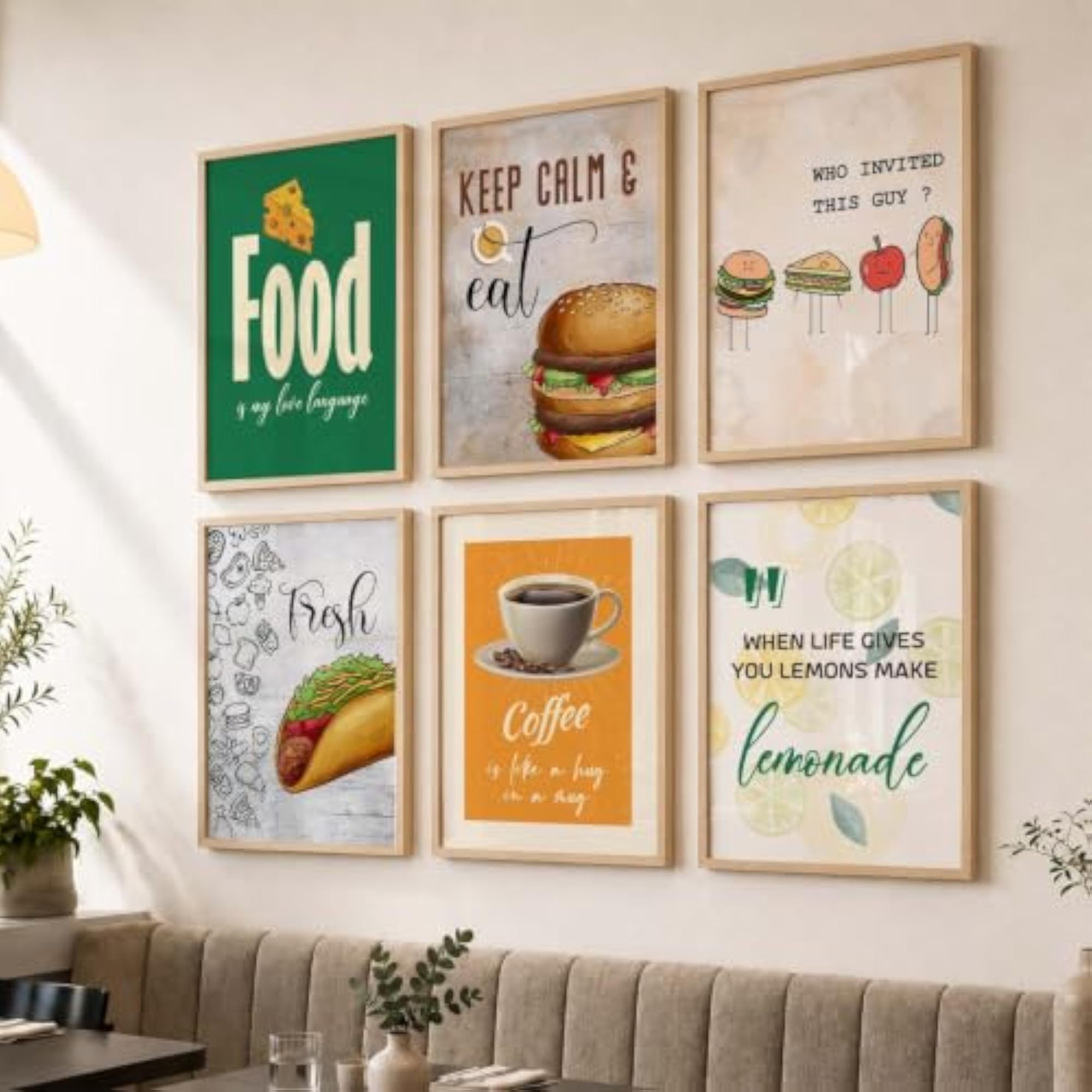 Kitchen Frames for Wall Decoration, Quotes Wall Frames
