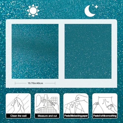 Papel de contacto azul impermeable y autoadhesivo para proteger encimeras 7