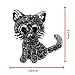 U-K Ladies Animal Brooch Cute Cat Rhinestone Pin Fashion Jewellery Professional Processed