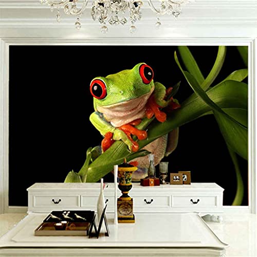 Peinture murale auto-adhésif grenouille 3D poster geant toile de salon - 4