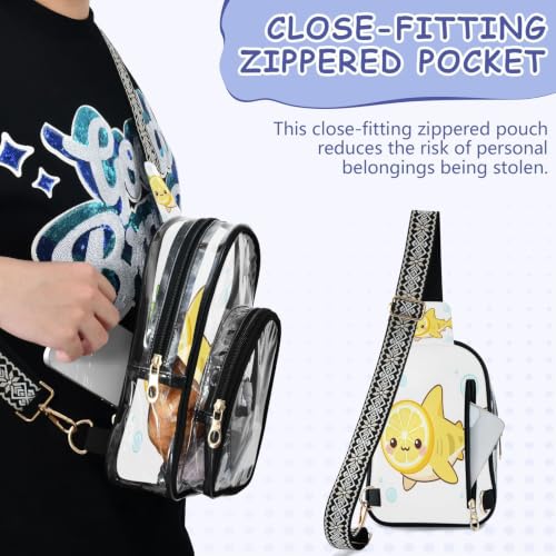 Bolsa transparente de PVC resistente y cremalleras de metal suave 5