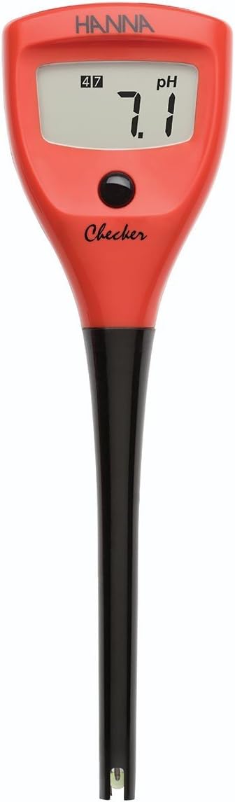 HI98103 Checker pH Tester with Ph Electrode and Batteries, 0.00 to 14.00 pH, -0.2 pH Accuracy, 0.1 pH Resolution