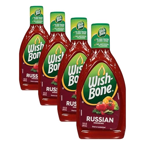 Image of Wish-Bone Russian Salad Dressing, 15 FL OZ (Pack of 4)