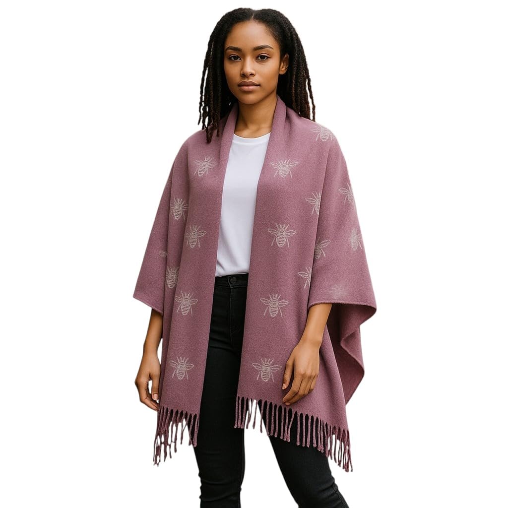 Heritage Traditions Super Soft Jacquard Scarf (Busy Bee Purple)