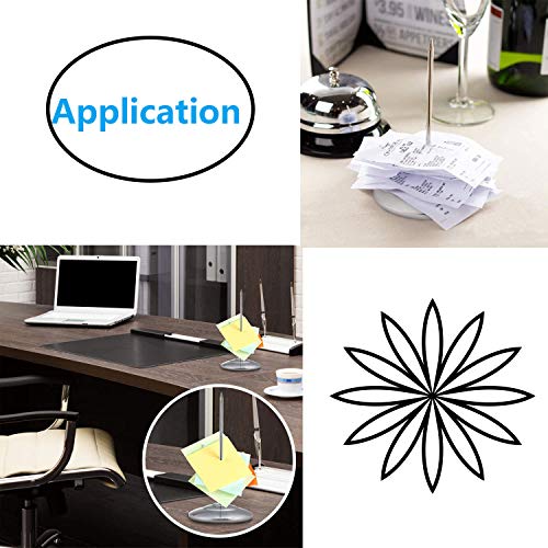 Restaurant Receipt Holder,Socell 6.3 Inch Stainless Steel Straight Rod Paper Memo Holder Desk Receipt Holder Bill Fork Receipt Spike Stick,Silver,2Pcs #TOP4