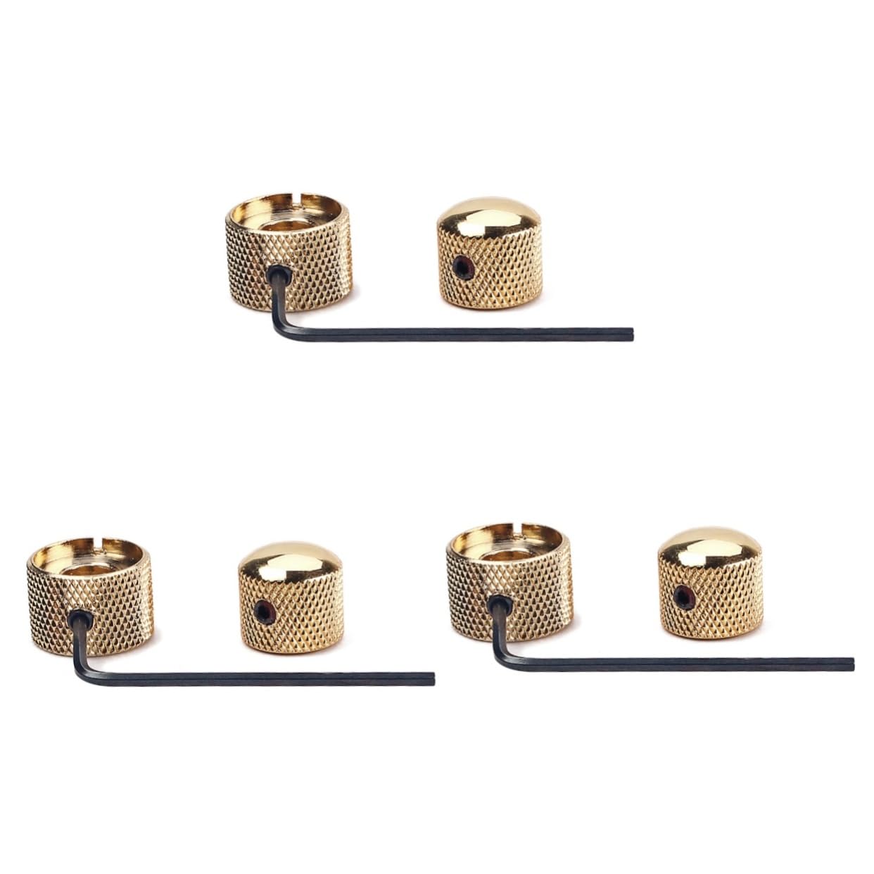 ERINGOGO 3pcs 2 1 Bass Control Knob Electric Guitar Volume Knob Compatible with 6mm Pots