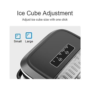 Ice Maker, Countertop Nugget Ice Machine with Self-Clean Function, 100W, 1.3L Water Capacity, 24H Production of 15Kg for Home, Party, and RV Use