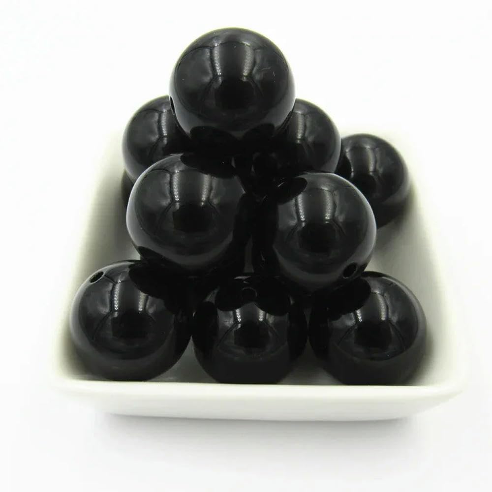 Perline acriliche Solide Spesse da 6 mm/8 mm/10 mm/12 mm/14 mm/16 mm/18 mm/20 mm/Perline Rotonde Solide Bubblegum/Fai da Te/Perline Fatte a Mano