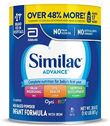 Similac Advance Baby Formula Powder With Iron, Inspired by Breast Milk