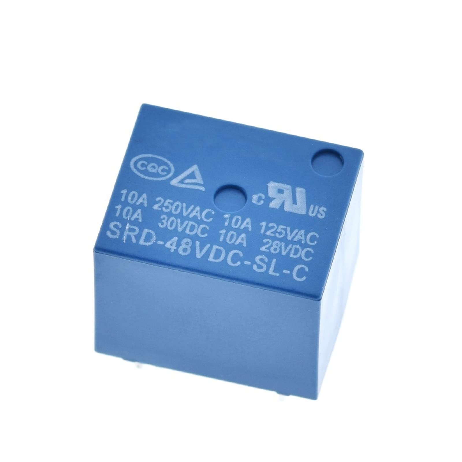 AERBNYEQP 10pcs Relays SRD-03VDC-SL-C SRD-05VDC-SL-C SRD-06VDC-SL-C SRD-09VDC-SL-C SRD-12VDC-SL-C 3V 5V 6V 9V 12V 24V 48V 10A 250VAC 5PIN(48v)