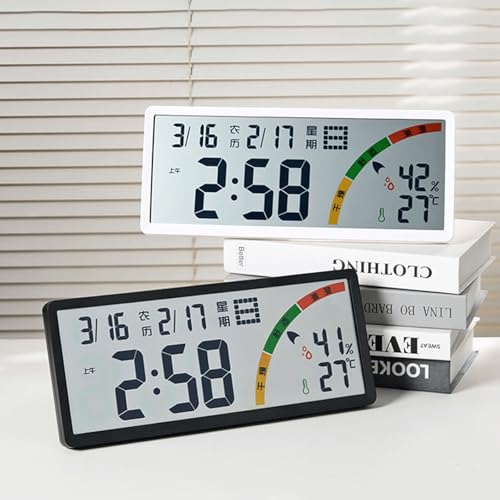 Horloge calendrier à piles grand écran pour lire l'heure sans fatigue visuelle - 5
