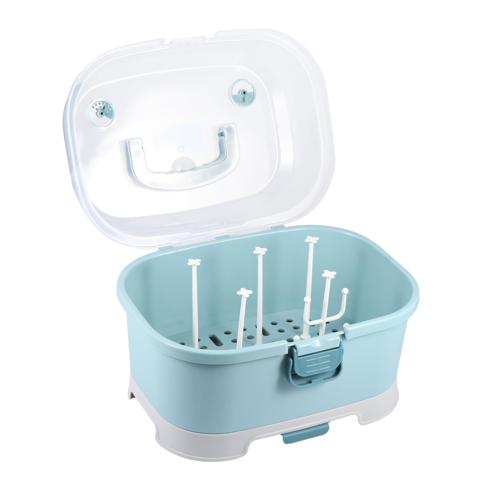 Boîte de Rangement pour Biberons Bébé, Grosse, Pp Bleu | Fermeture Bien Étanche, Espace de Stockage Suffisant, Usage Maison et Voyage, pour Accessoires Bébé