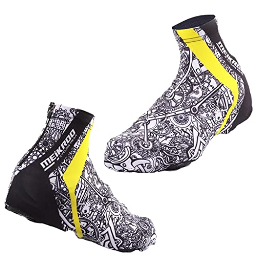 Couvre-chaussures vélo en polyester pliable avec fermeture zip protectrice - 7