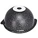 Books.And.More Aluminium Kazan Pot Kazan for Making Pilaf with Lid (non-stick coating) Wok with Lid (4.5 L) Cast-Iron Frying Pan with Glass Lid Cast Iron Asian Cauldron Camping Wok Cooking