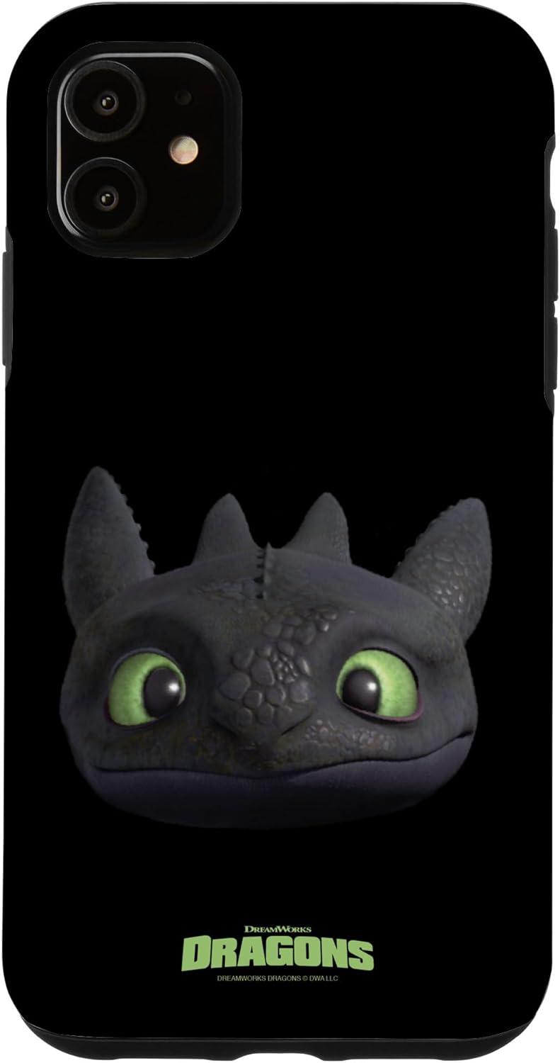 DreamWorks Dragons Toothless Night Fury Big Face Costume 3D Case for iPhone 12/12 Pro