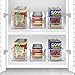 Sorbus Stackable Refrigerator Organizer Bins - Clear Storage Bins for Kitchen Pantry, Freezer & Fridge Organization - Food Organizing Plastic Containers with Handles for Countertops & Drawers (4 Pack)